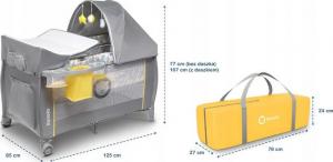 Lionelo Łóżeczko Sven Plus Yellow Scandi 4