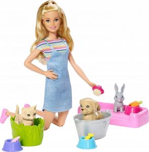 Lalka Barbie Mattel - Kąpiel Zwierzątek (FXH11) 1