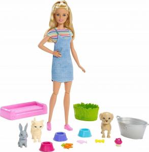 Lalka Barbie Mattel - Kąpiel Zwierzątek (FXH11) 2