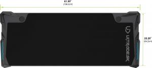 Biurko Ultradesk Space XXL Czarne 154 cmx61 cm 5