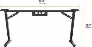 Biurko Ultradesk Space XXL Czarne 154 cmx61 cm 7