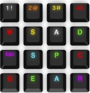 SPC Gear KC104 Black Double Shot Keycaps (SPG029) 4