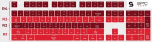 SPC Gear KC104 Black Double Shot Keycaps (SPG029) 7