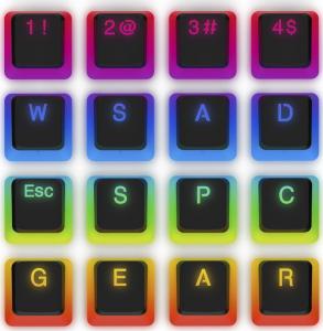 SPC Gear KC104 Pudding Double Shot Keycaps (SPG030) 4