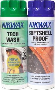 Nikwax Zestaw pielęgnacyjny Tech Wash / Soft Shell Proof do odzieży 300 ml 1