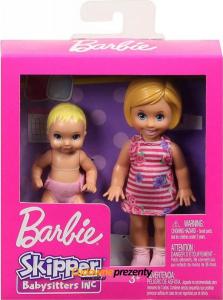 Lalka Barbie Barbie Rodzeństwo Blondynka + niemowlę (GFL30/GFL31) 1