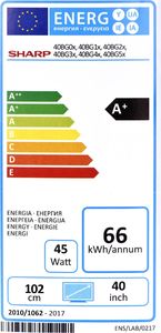 Telewizor Sharp 40BG0EO LED 40'' Full HD Aquos NET+ 4
