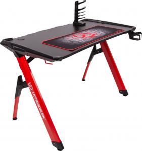 Biurko Ultradesk Invader Czerwone 120 cmx64 cm 2