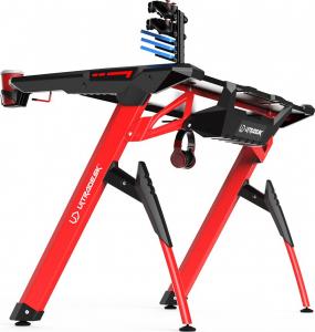 Biurko Ultradesk Invader Czerwone 120 cmx64 cm 14