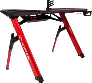 Biurko Ultradesk Invader Czerwone 120 cmx64 cm 3