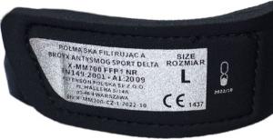 Maska antysmogowa Broyx Delta black r. M 6