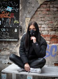 Maska antysmogowa Broyx Delta black r. L 8