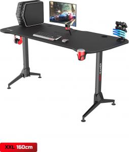 Biurko Pro-Gamer D6000 XXL Czarne 160 cmx66 cm 2
