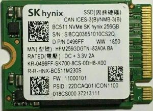 Dysk SSD SK Hynix 256 GB M.2 2230 (HFM256GDGTNI-82A0A BA) - demontaż 1