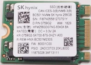 Dysk SSD SK Hynix 256 GB M.2 2230 (HFM256GDGTNG) - demontaż 1
