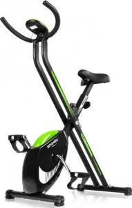Rower stacjonarny Spokey Rower treningowy składany Xfit czarno-zielony 1