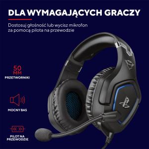 Słuchawki Trust GXT 488 Forze Niebieskie (23530) 8