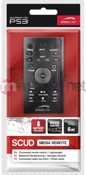 Speedlink Pilot Scud Media Remote for PS3 SL-4436-BK 2