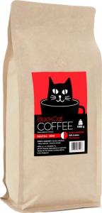 Kawa ziarnista Black Cat 50% Arabika 50% Robusta 1kg + Maseczka 2