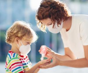 Maseczka ochronna 1-warstwowa wielokrotnego użytku mikrofibra zestaw 5 szt. 3