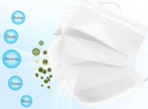 Maseczka ochronna 3-warstwowa jednorazowa zestaw 50 szt. 3