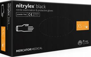 Mercator Medical rękawice diagnostyczne nitrylex black rozmiar XS 100 sztuk RD30104001 1