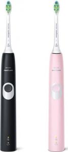 Szczoteczka Philips Sonicare ProtectiveClean 4300 HX6800/35 2 szt. Pink/Black 4