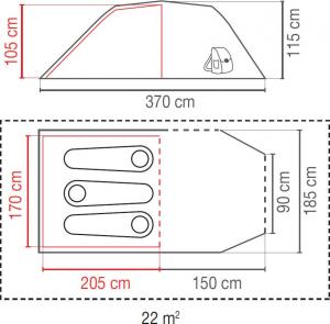 Namiot turystyczny Coleman Cortes 3 8