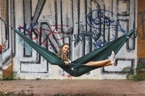 Ticket To The Moon Hamak jednoosobowy Compact Hammock Dark Green 320x155cm (TMC05) 2
