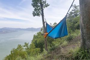 Ticket To The Moon Hamak dwuosobowy Original Hammock Aqua/Dark Grey 320x200cm (TMO1503) 2