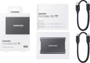 Dysk zewnętrzny SSD Samsung T7 1TB Szary (MU-PC1T0T/WW) 4