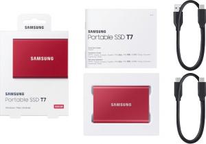 Dysk zewnętrzny SSD Samsung T7 2TB Czerwony (MU-PC2T0R/WW) 4