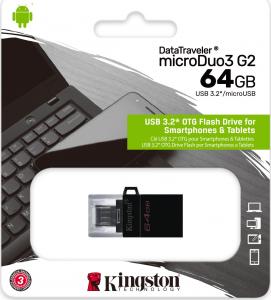 Pendrive Kingston DataTraveler microDuo 3.0 G2, 64 GB  (DTDUO3G2/64GB) 3