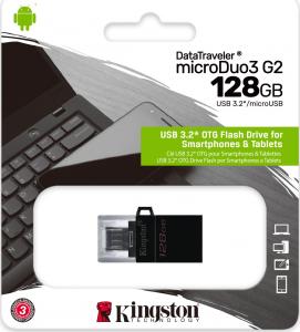 Pendrive Kingston DataTraveler microDuo 3.0 G2, 128 GB  (DTDUO3G2/128GB) 3