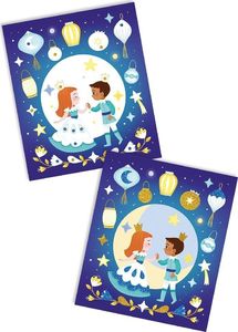 Janod Zestaw kreatywny Brokat i fluorescencyjny piasek Magiczna noc (J07885) 13