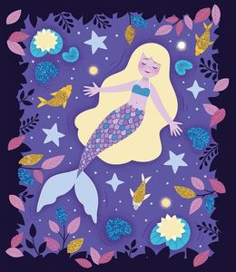 Janod Zestaw kreatywny Brokat i fluorescencyjny piasek Magiczna noc (J07885) 8