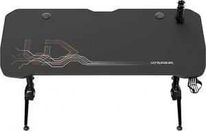 Biurko Ultradesk Grand Czarne 160 cmx70 cm 2