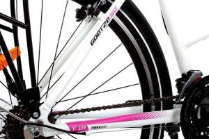 Goetze Rower trekkingowy Tour biało-różowy 5
