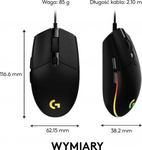 Mysz Logitech G102 Lightsync  (910-005823) 8