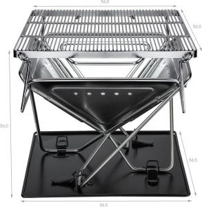 Red Bird RBG001 Grill turystyczny węglowy 17 cm x 36 cm 2