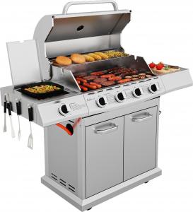 Koler Grill ogrodowy gazowy Relish V4 ruszt żeliwny 76x46.5 cm 9