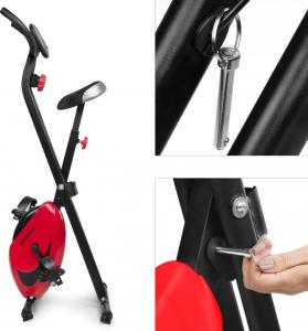 Rower stacjonarny Spokey XFIT+ magnetyczny czerwony 3