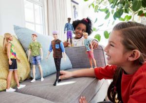 Lalka Barbie Mattel  Fashionistas - Stylowy Ken, fioletowe włosy (DWK44/GHW70) 7