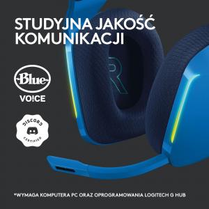 Słuchawki Logitech G733 Lightspeed Niebieskie (981-000943) 9