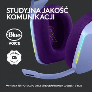 Słuchawki Logitech G733 Lightspeed Fioletowe (981-000890) 9