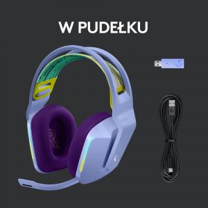 Słuchawki Logitech G733 Lightspeed Fioletowe (981-000890) 6
