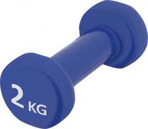 4fizjo hantle gumowane 2x2kg (niebieskie) 3