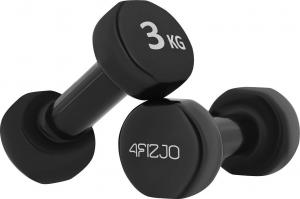 4fizjo hantle gumowane 2x3kg czarne 5