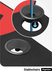 Biurko Diablo Chairs X-Mate 1400 Czerwone 140 cmx66 cm 8