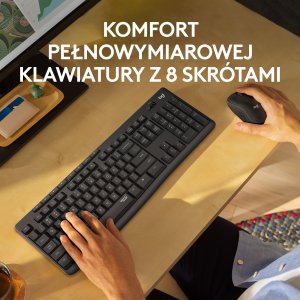Klawiatura + mysz Logitech MK295 Silent Wireless Combo (920-009800) 3
